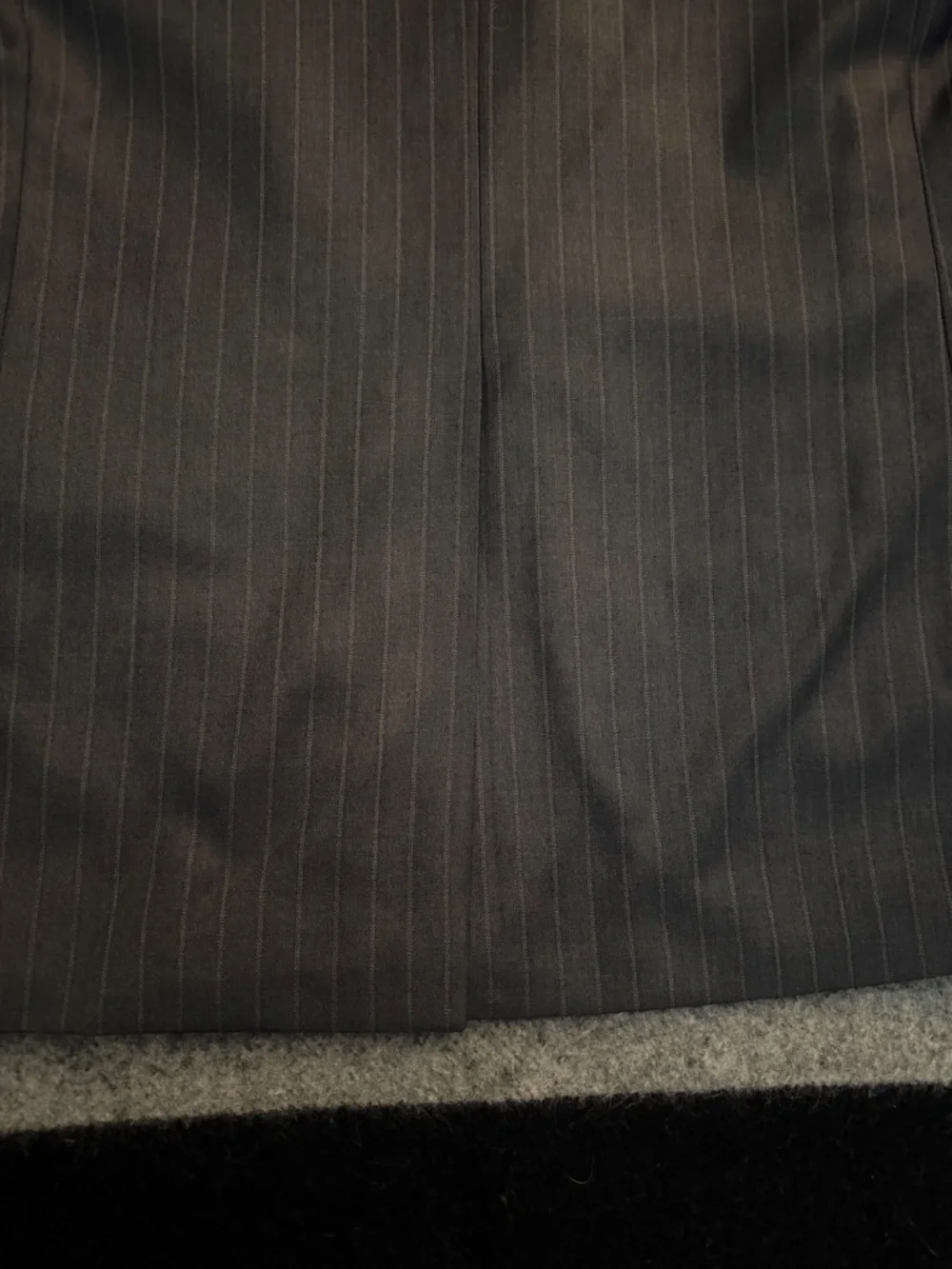 H&M Grey Slim Fit Pinstripe Blazer Jacket